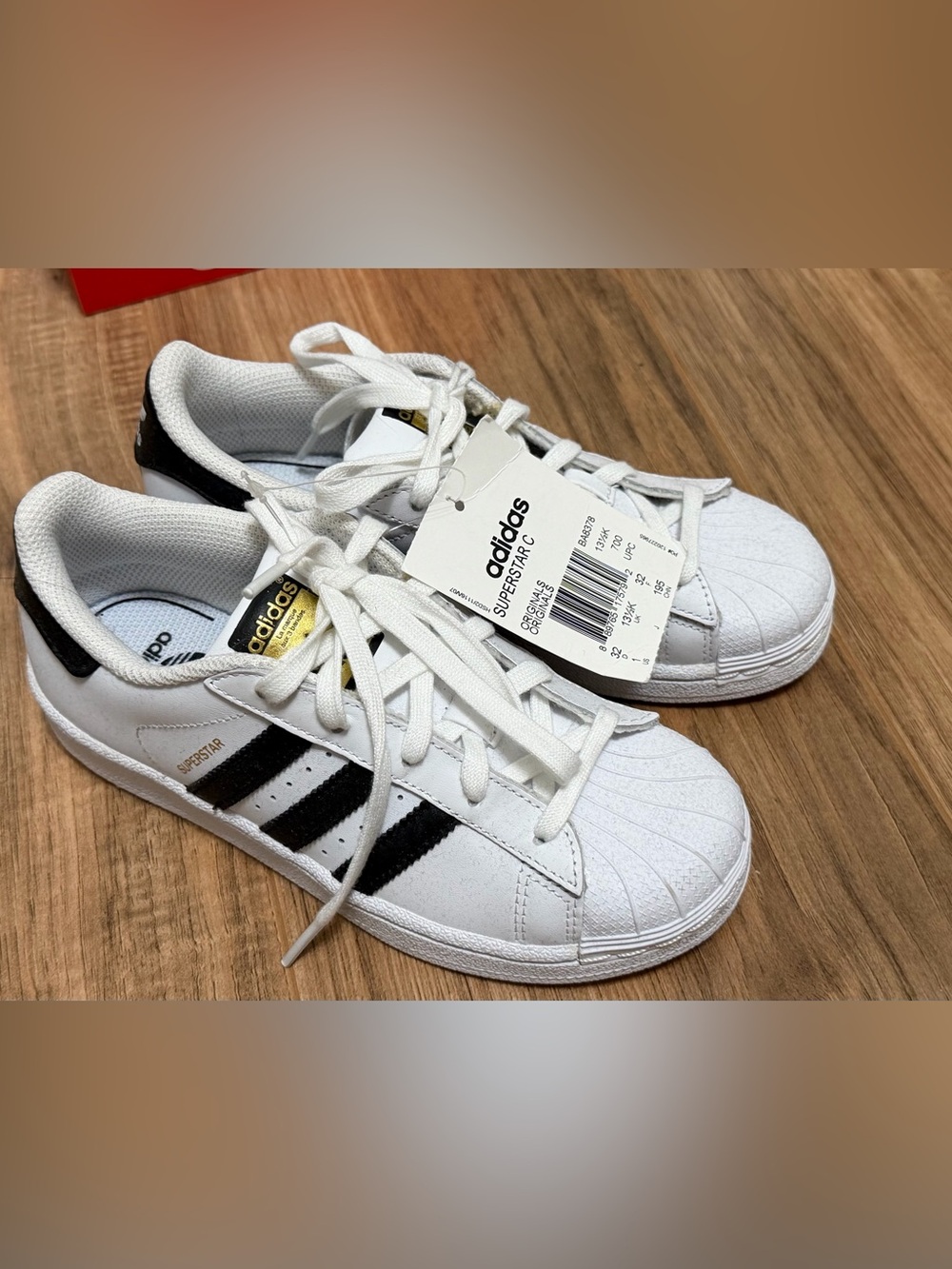 adidas Kids Superstar C77124 Sneakers in White/Black